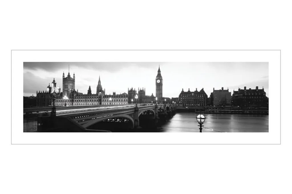 Impression d'art Londres XXL - Poster paysage urbain qualité premium 95cm