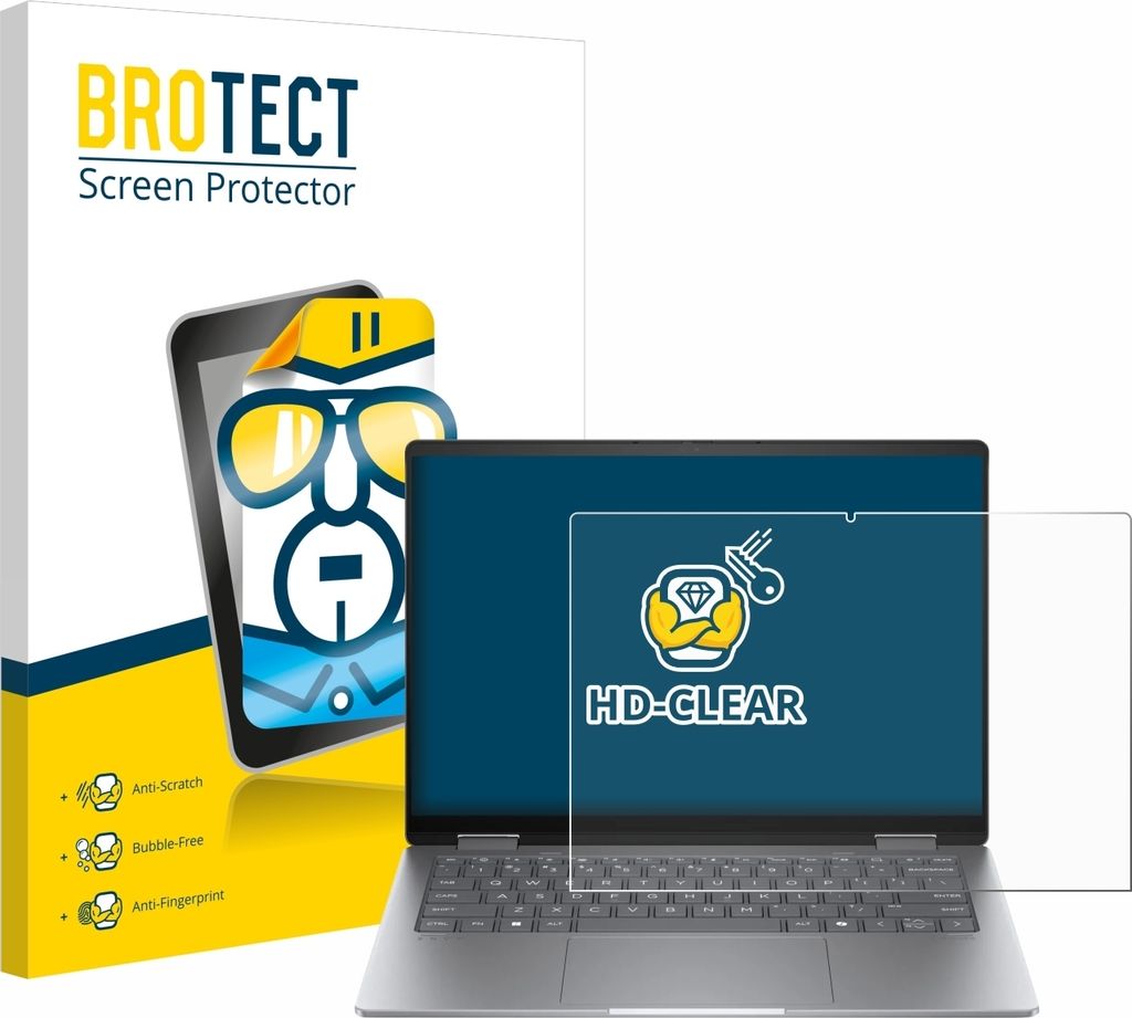 Für HP Envy x360 14 2-in-1 Schutzfolie BROTECT Displayschutz Display Schutz Folie Klar Transparent
