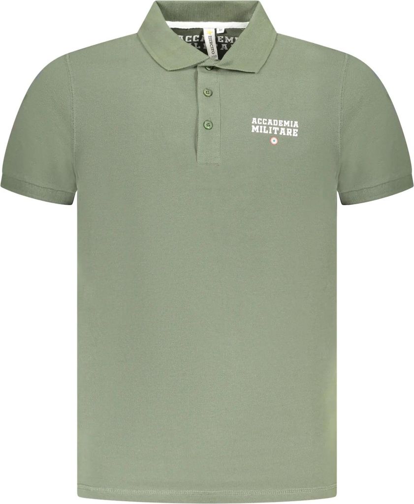 ACCADEMIA MILITARE Herren KURZARM-POLOSHIRT Grün S5S632-5584_VE058 : Größe - S Größe: S