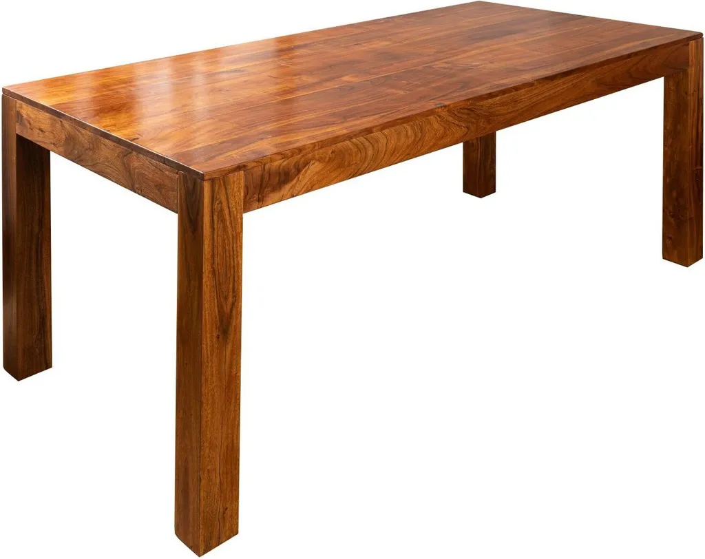 Table à manger bois massif durable Acacia miel OXFORD 100x90 cm #32