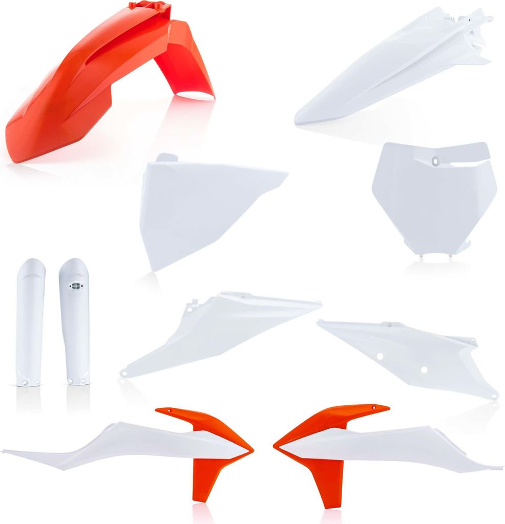 ACERBIS Verkleidungskit 10 Teile 2022 Modell Orange/Weiß für KTM