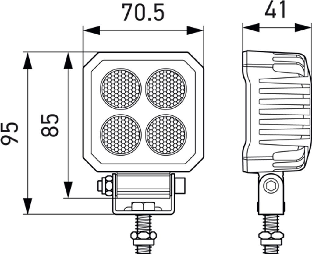 Projecteur de travail HELLA 1GA 357 110-002 Image du produit 