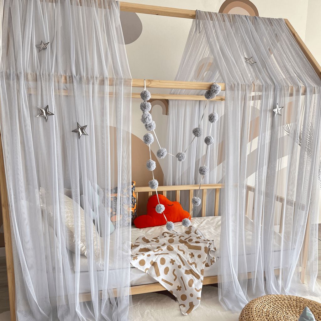 Baby Fancyroom Betthimmel Tüll Hausbett Kinderbett Produktbild-Vorschau 11