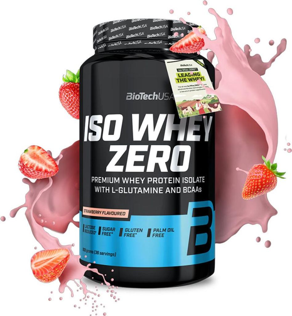 BioTech USA | Iso Whey Zero Strawberry Produktbild 