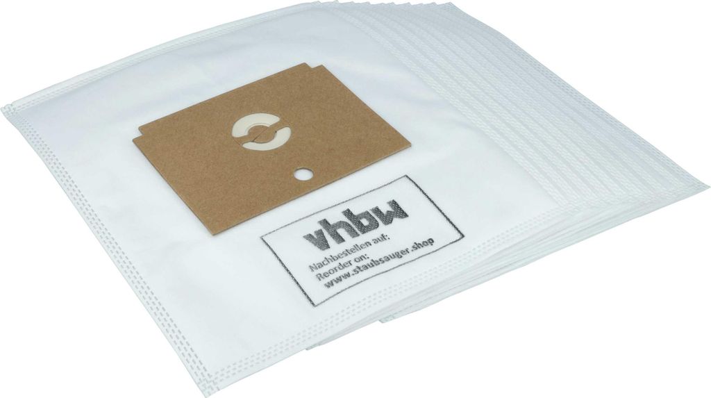 vhbw 10x Staubbeutel Ersatz für Swirl R27 für Staubsauger - 29cm x 27cm Weiß