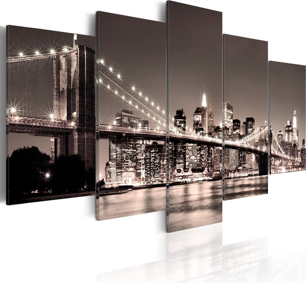Modernes Wandbild 9020133 (100x50) - 5 Teilig Bilder Fotografie auf Vlies Leinwand Foto Bild Dekoration Wand Bilder Kunstdruck