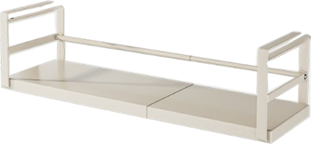 Ausziehbares Lagerregal für unter dem Regal, zum Aufhängen ohne Stanzen, zum Einschieben unter dem Regal, Schrank-Organizer, Edelstahl, Gewürzha...