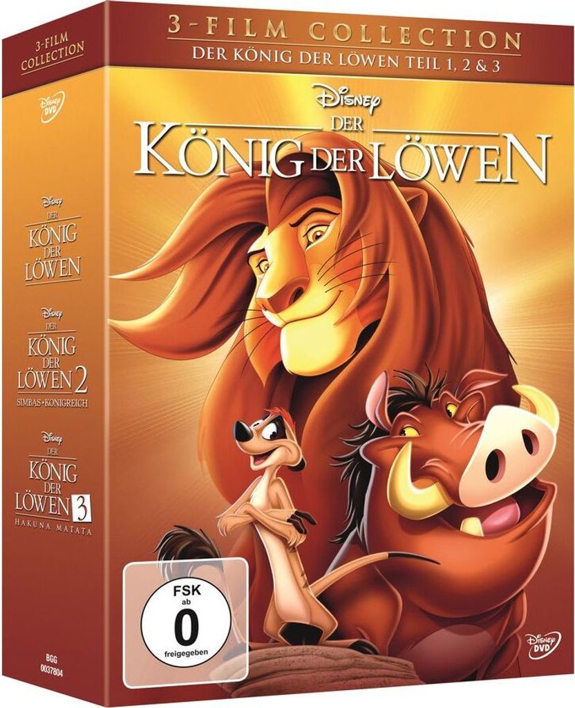 Disney Der König der Löwen Dreierpack [DVD] Obrázek produktu 