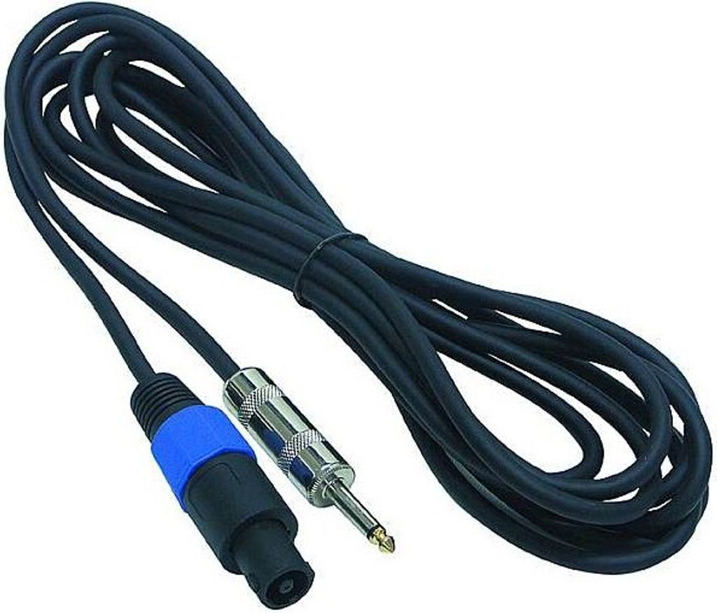 PA-Verbindungskabel 10m PA Stecker - 6,3mm Klinkenstecker Produktbild 