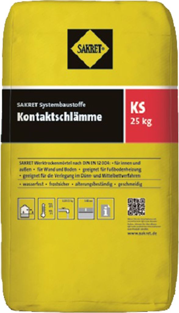SAKRET Kontaktschlämme KS grau 25 kg Produktbild 