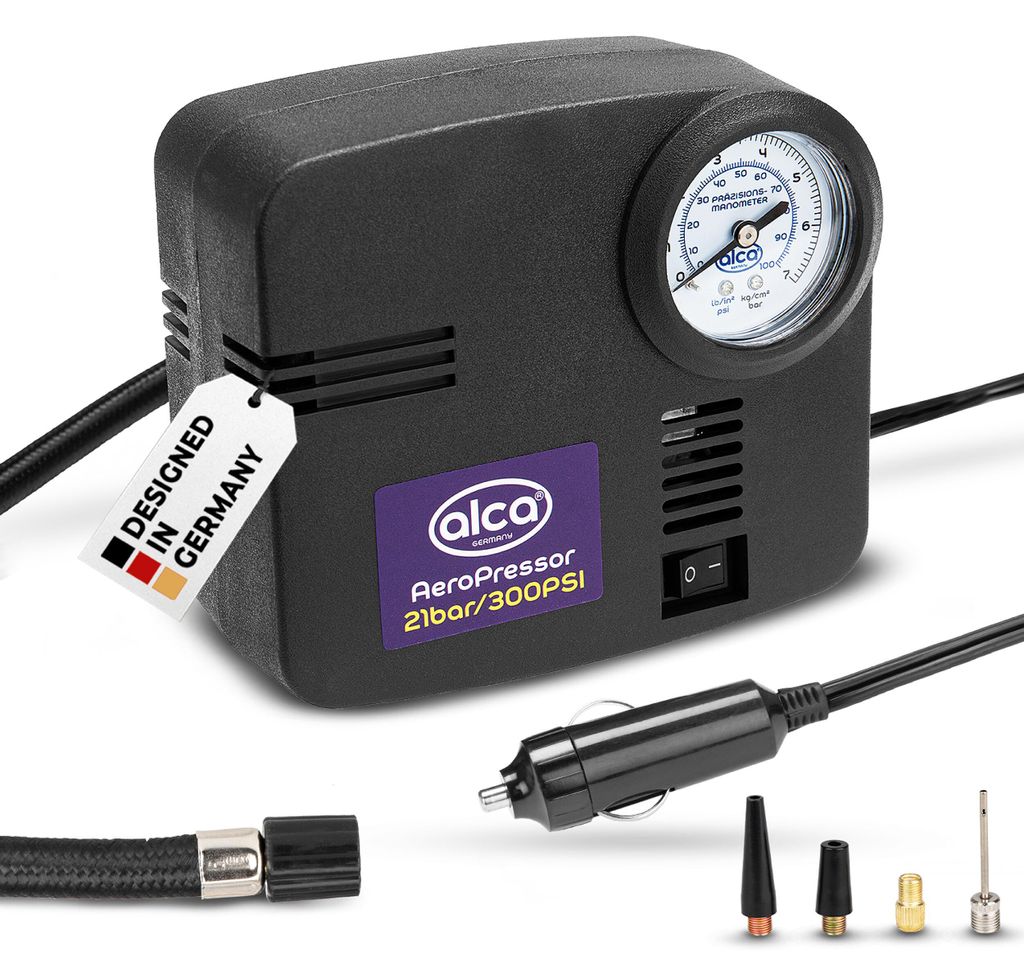 alca®  Kompressor 12 V 21 bar Mini Elektro Luftpumpe Produktbild 