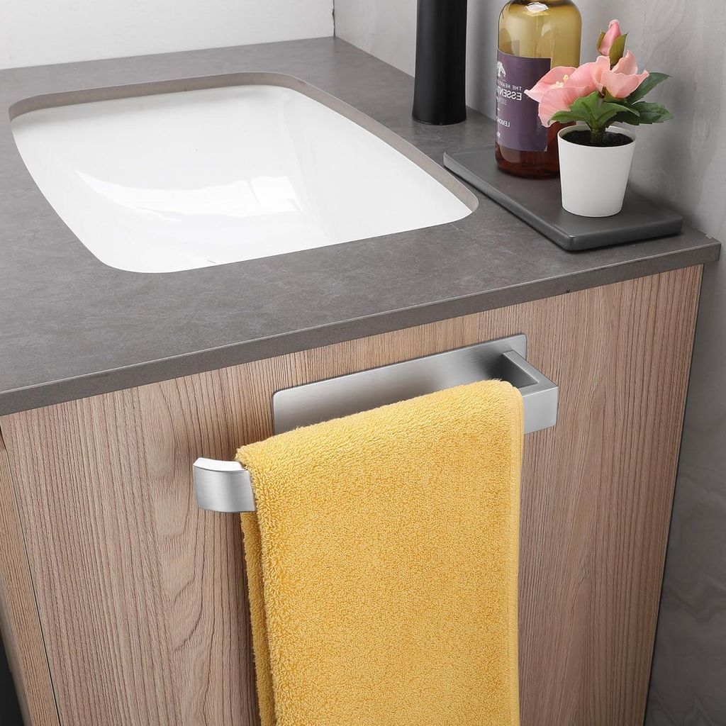 Selbstklebender Handtuchhalter - Platzsparend - 1 Stück - Edelstahl - 24 cm