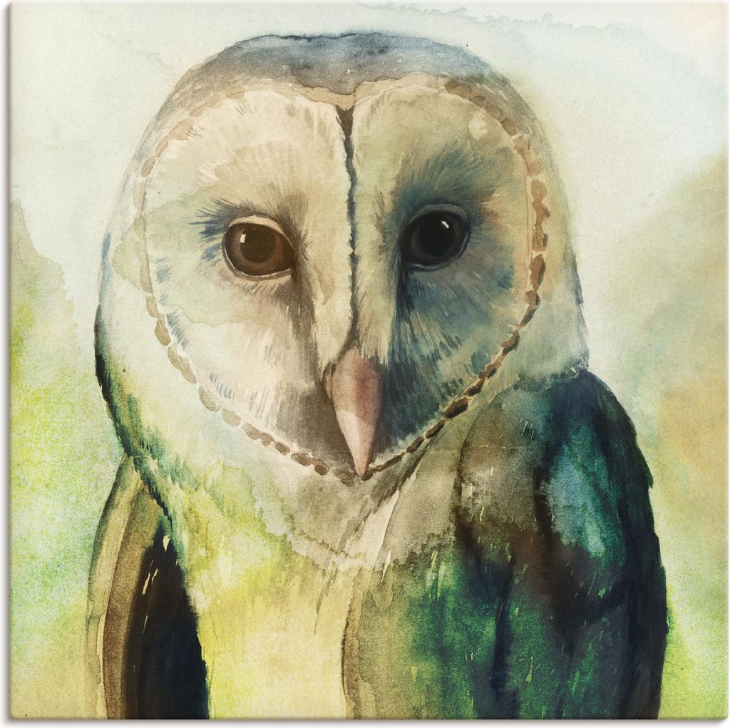 ARTland Leinwandbild Eule I Größe: 100x100 cm