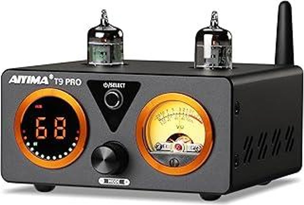 AIYIMA T9PRO JAN5725 Vakuumröhrenverstärker 100Wx2 TPA3250 Stereo-USB-DAC-Verstärker QCC3031 Bluetooth 5.1 aptxHD Coax/Opt HiFi-Heimaudio-Digita...