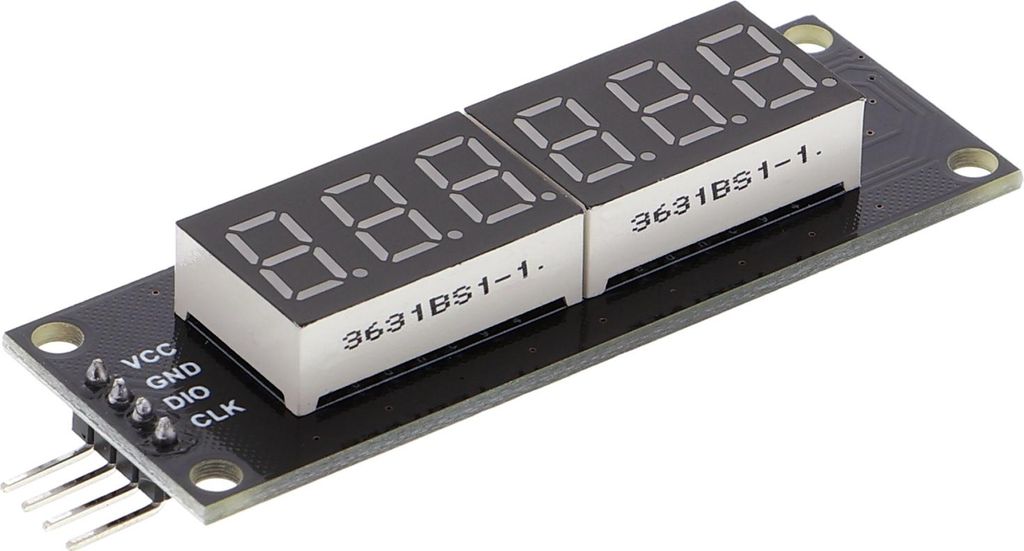 6-stellige LED-Segmentanzeige TM1637, 0.36 Zoll, Rot