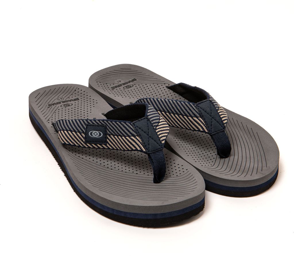 BRASILERAS Herren Zehensandalen mit rutschfester Sohle bequem schuhe für strand/schwimmbad/stadt blau 45 EU - UBMAV