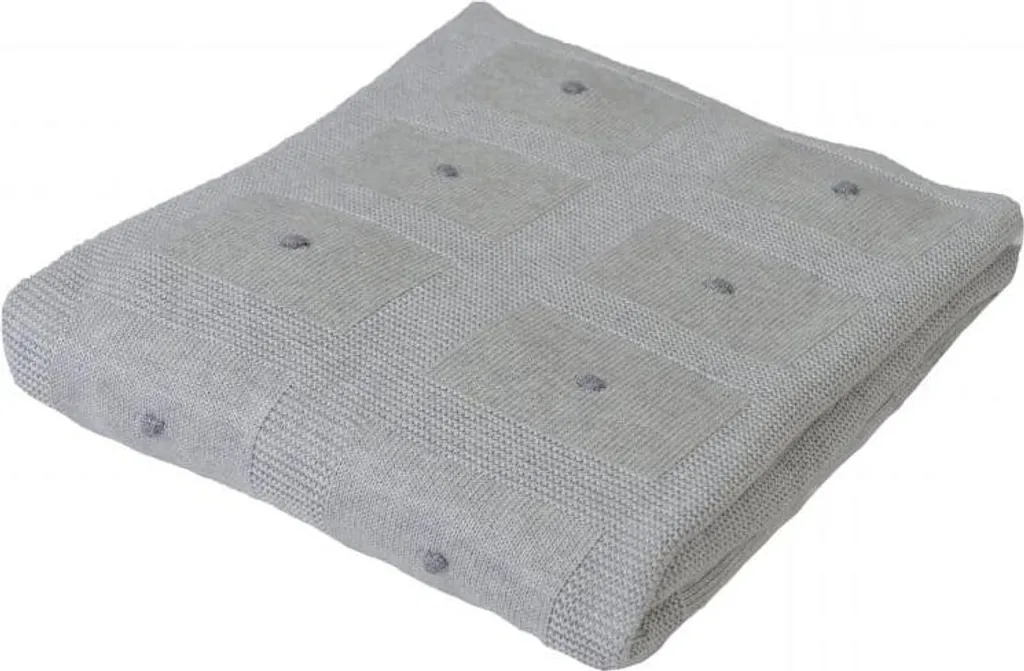 Couverture bébé BabyMatex Accent 3 Gris 80x100 cm en bambou doux
