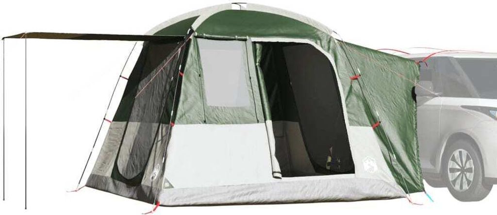 Eleganter Möbel Autozelt 4 Personen Grün Wasserfest - Campingzelte 5284361