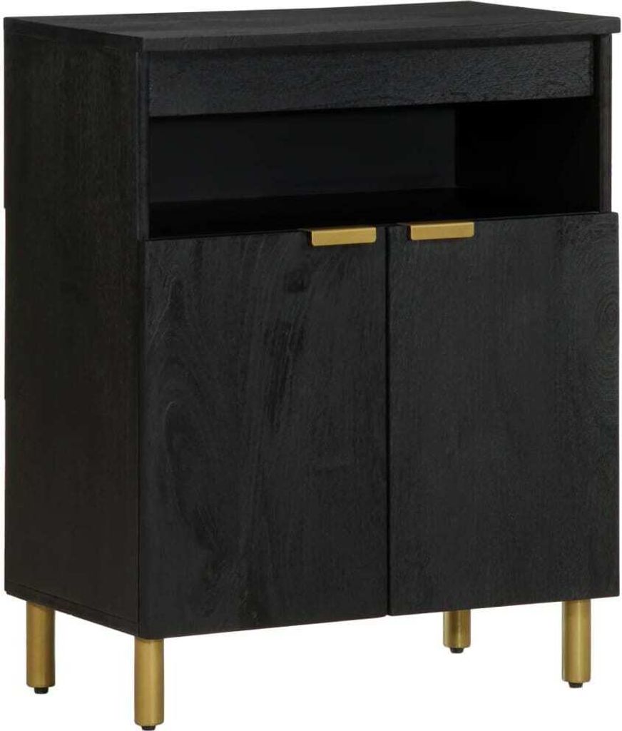 Sideboard Schwarz 60x33x75 cm Holzwerkstoff