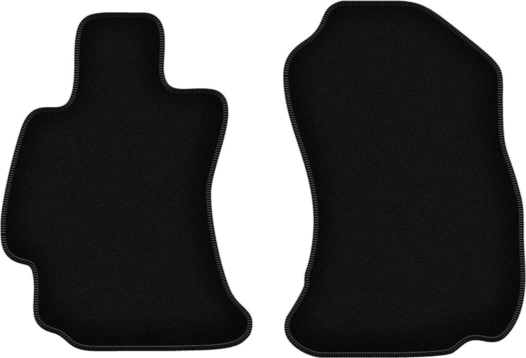 Wielganizator Velours-Autoteppiche vorne – passend für Subaru Legacy V (Limousine, Kombi, Bj. 2009-) – schwarz, passgenau, mit Befestigungen ...