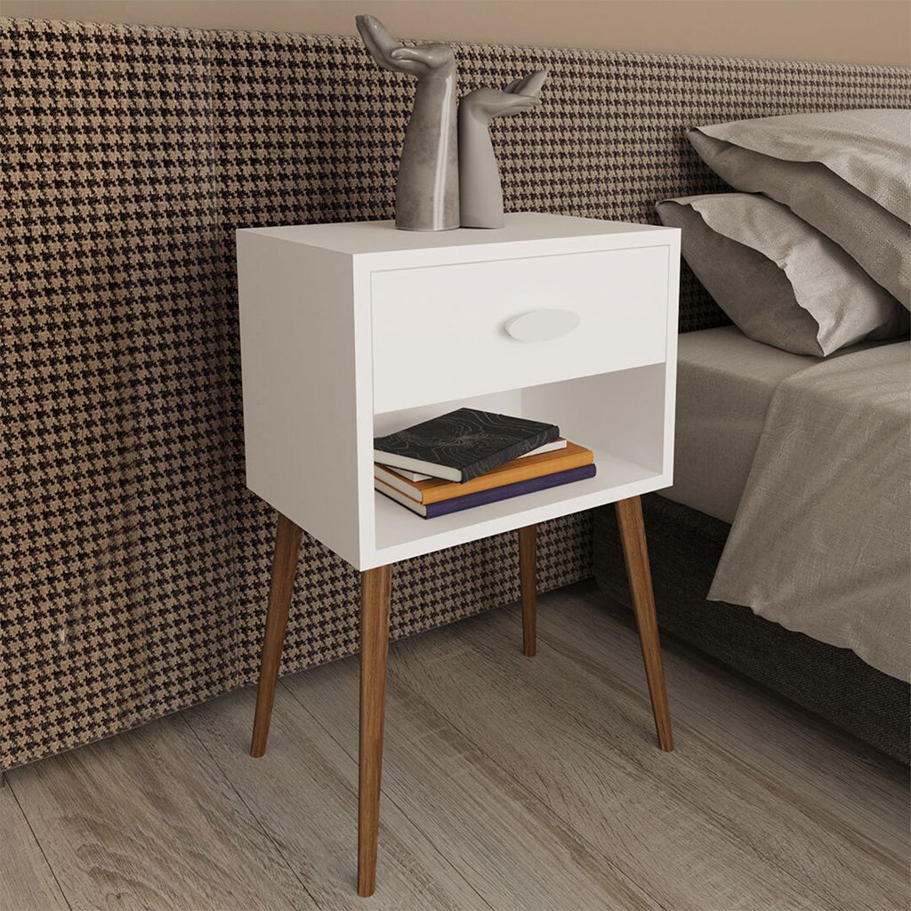 VCM Nachtschrank | Beistelltisch | Nachttisch | Maße ca. H. 70 x B. 45 x T. 30 cm - Singol XL