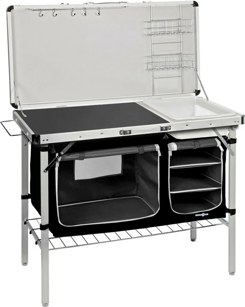Armoire de cuisine camping pliable Brunner Drive In avec rangements