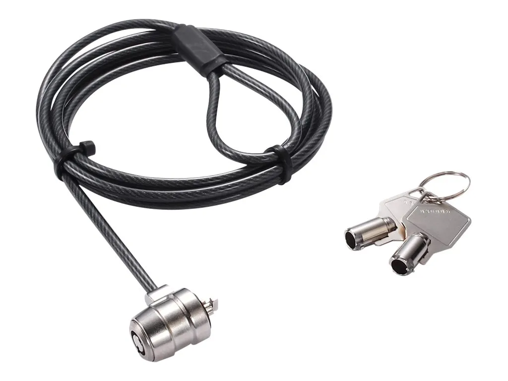 Câble Antivol pour Ordinateur Portable avec Serrure à Clé de 1.8m