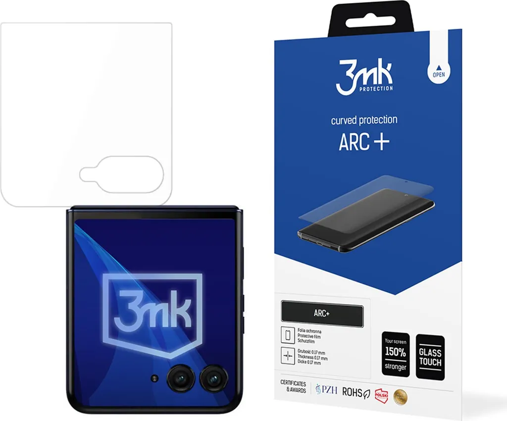 Recensione Pellicola 3Mk Arc+ per Motorola Razr 50 Anteriore