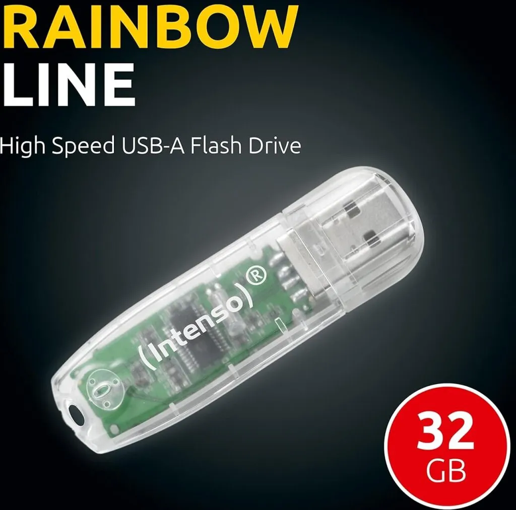 Intenso USB-Stick 32GB 2.0 Linea Arcobaleno trasparente - 7