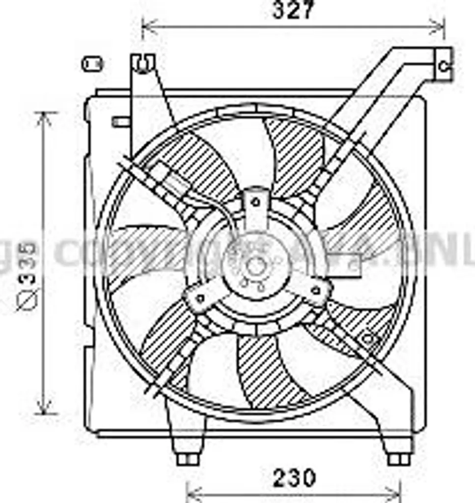 Ventilateur de Refroidissement Moteur pour Hyundai Coupé et Elantra