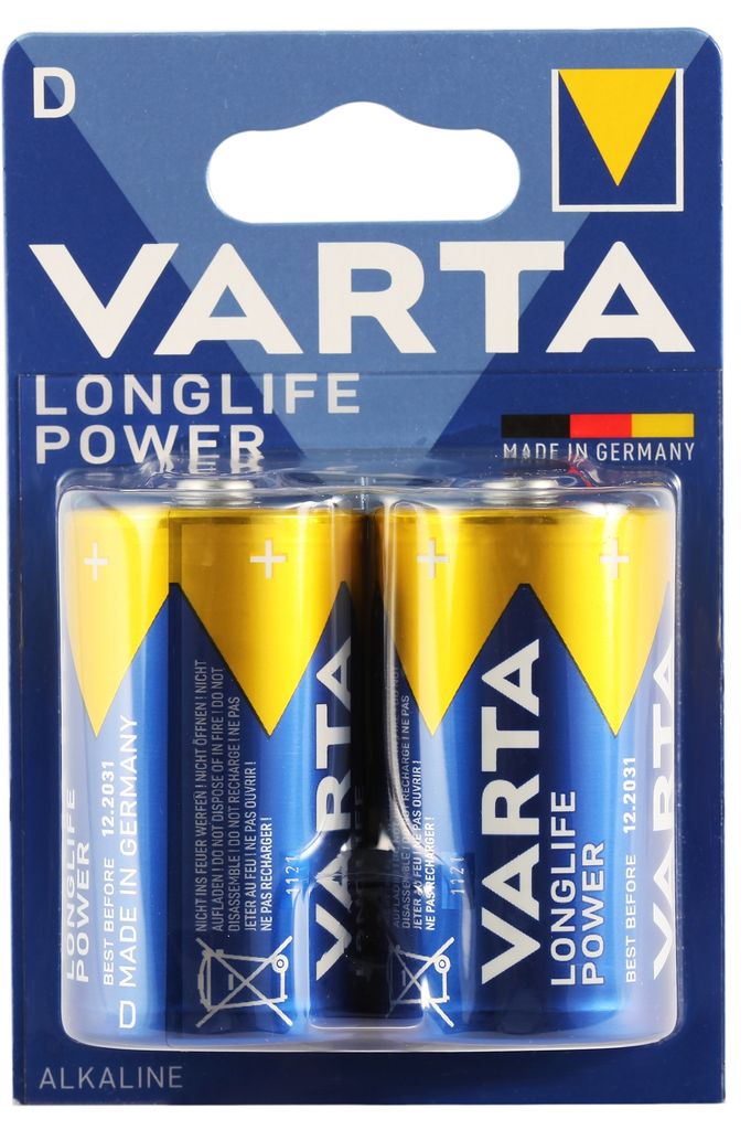 Varta -4920/2B, Einwegbatterie, D, Alkali, 1,5 V, 2 Produktbild 
