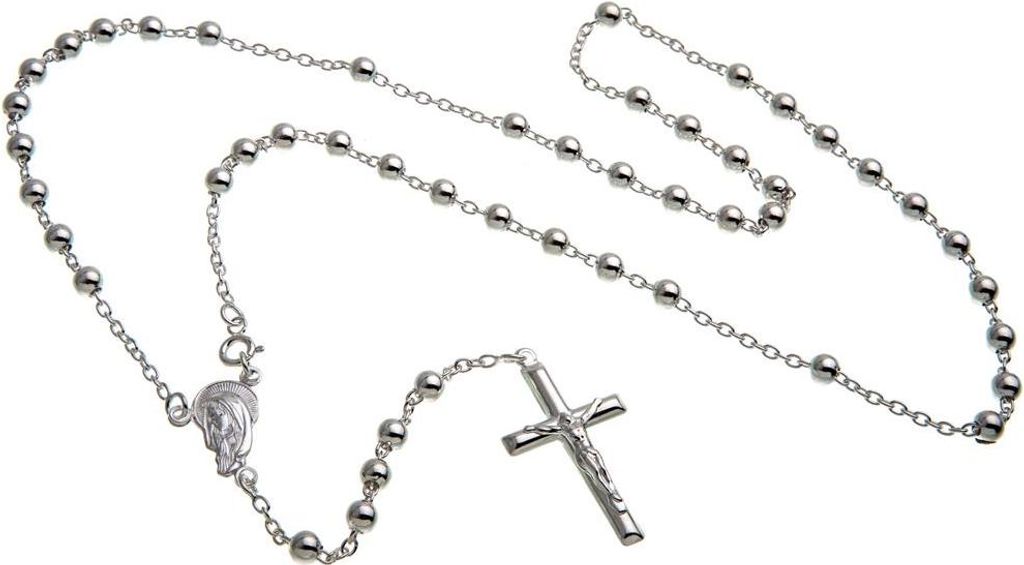 SILBERKETTEN STORE Rosenkranz Laurenzo - 925 Silber - 90cm Produktbild 