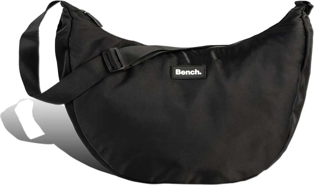 Sac en nylon noir Bench D2OTI312S : besace urbaine compacte