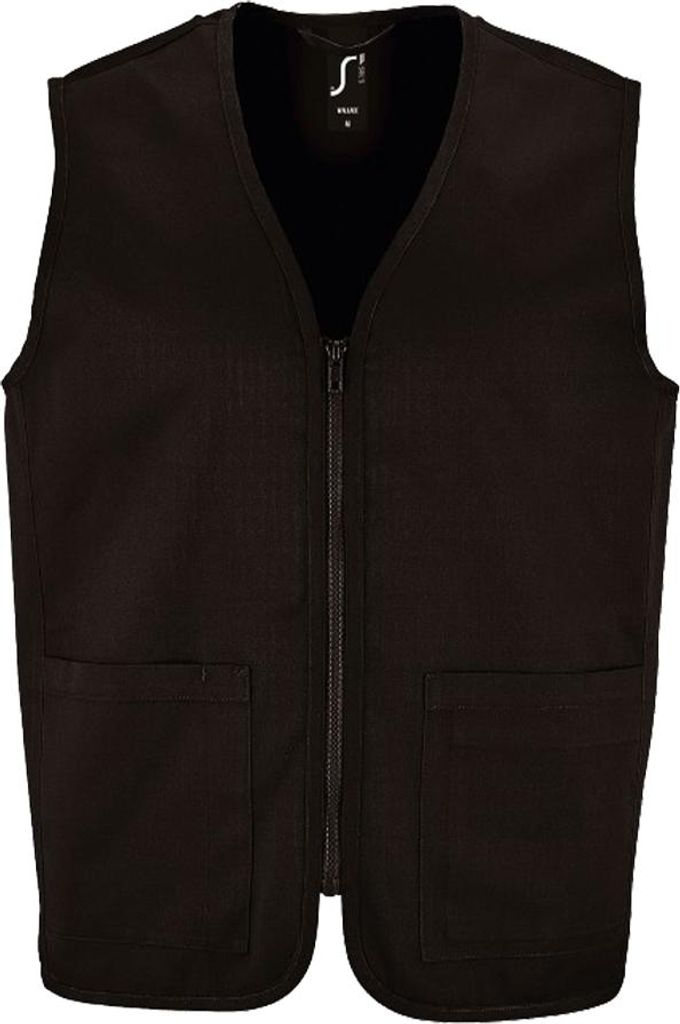 SOLS - "Wallace" Weste für Herren/Damen Unisex LT2099 (M) (Schwarz)