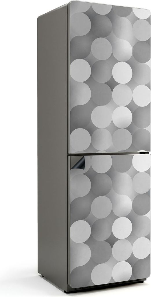 Abstraktes Kreismuster – Magnetische Kühlschrank Abdeckung – Dekorfolie magnetisch Küche – Kühlschrank Magnet Deko – selbstklebende Magn...