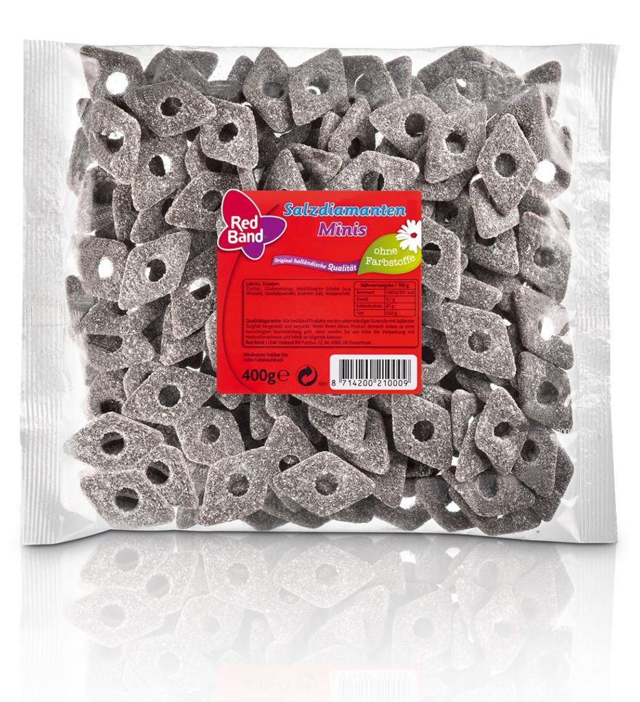 Red Band Diamants au sel Minis sucrés et sans colorant 400g Image du produit 