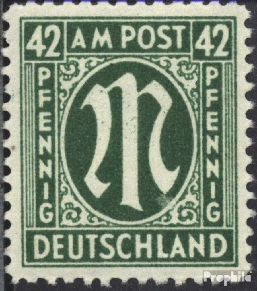 Briefmarken Bizone (Alliierte Besetzung) 1945 Mi 31C gezähnt 11,5:11 gestempelt AM-Post