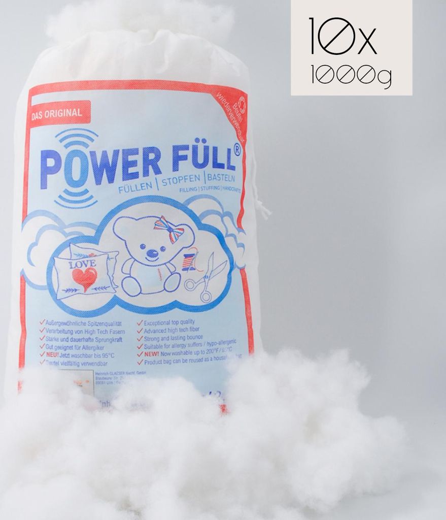 Power Füll Füllwatte | 10kg (10x 1kg) | antiallergisch | Produktbild 