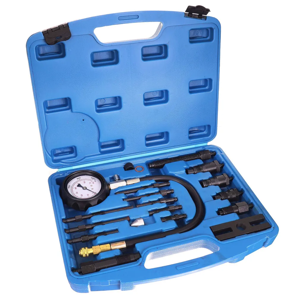 Testeur compression diesel avec valve de fuite et raccord rapide 17pc