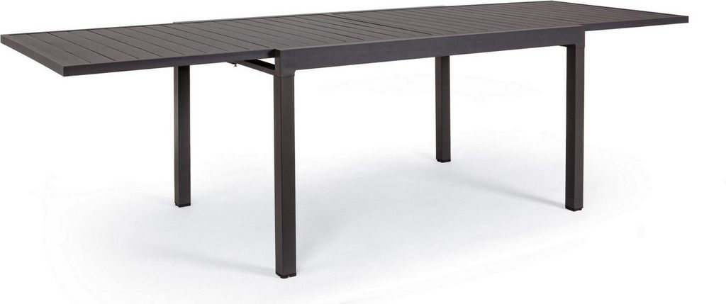 Gartentisch - Anthrazit - Aluminiumrahmen - 135 x 90 cm - ausziehbar