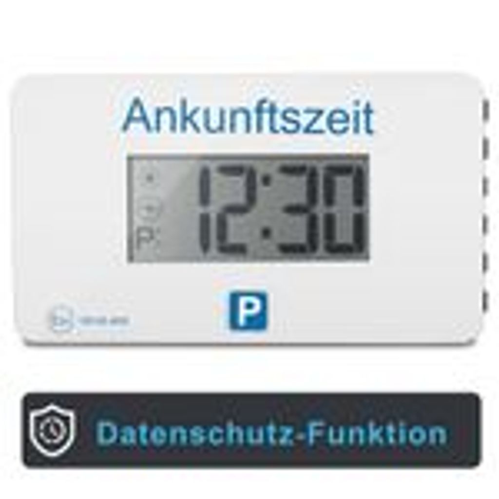 Parkuhr Parkscheibe Mitlaufend Batterie Betrieben-Elektronisch Run/Stop  Schalter