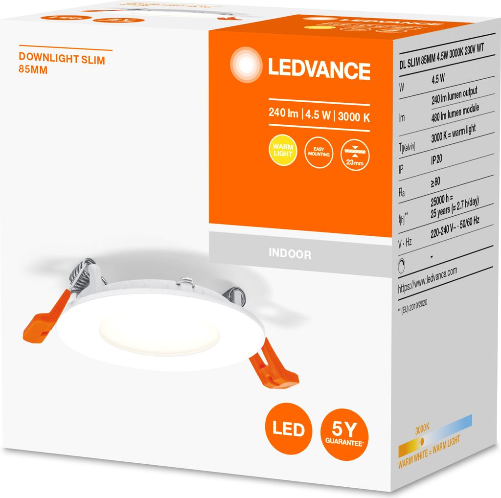 LEDVANCE Einbauleuchte, Downlight LED super-flach 8,5cm Produktbild 2