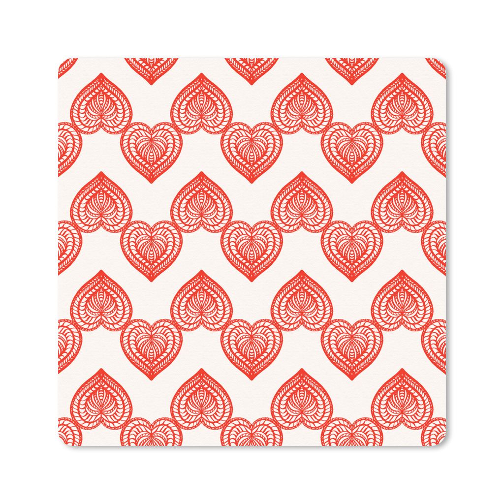 MuchoWow Mauspad Mousepad Herz - Valentinstag - Geschenk 30x30 cm - Mousepads - Maus Mat - Pad - Mausunterlage - Gaming