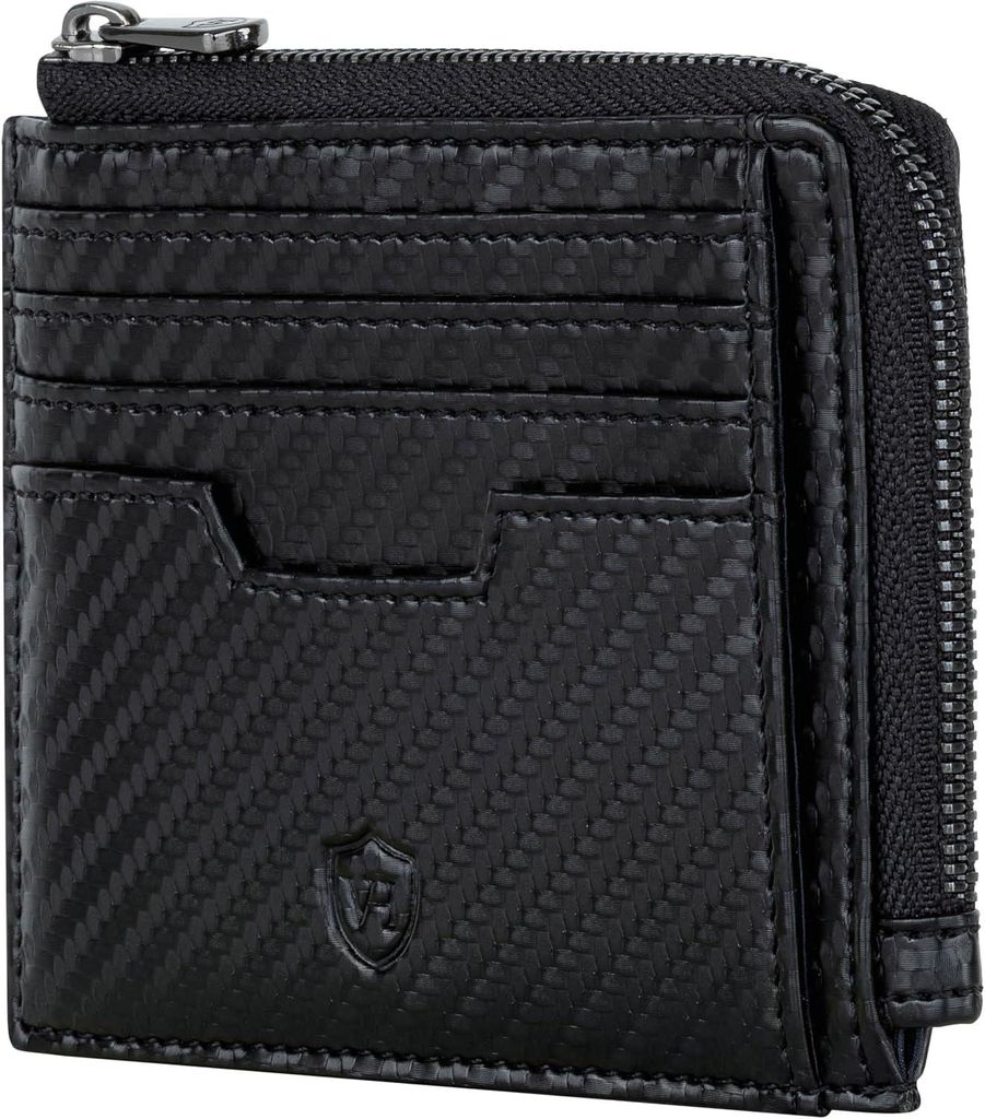 Elegantes Leder Kartenetui Geldbörse für Herren & Damen, schlankes Kreditkartenetui im Medium Format, RFID Schutz, minimalistisch & hochwertig