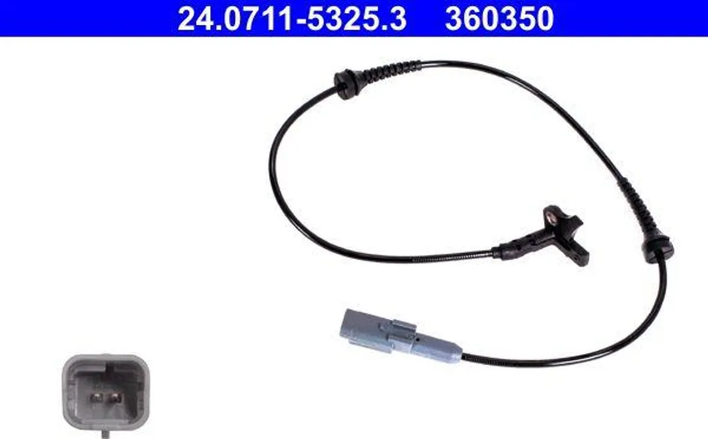 ATE 24.0711-5325.3 Capteur de Vitesse de Roue ABS OE 4545C1 pour C4 DS4