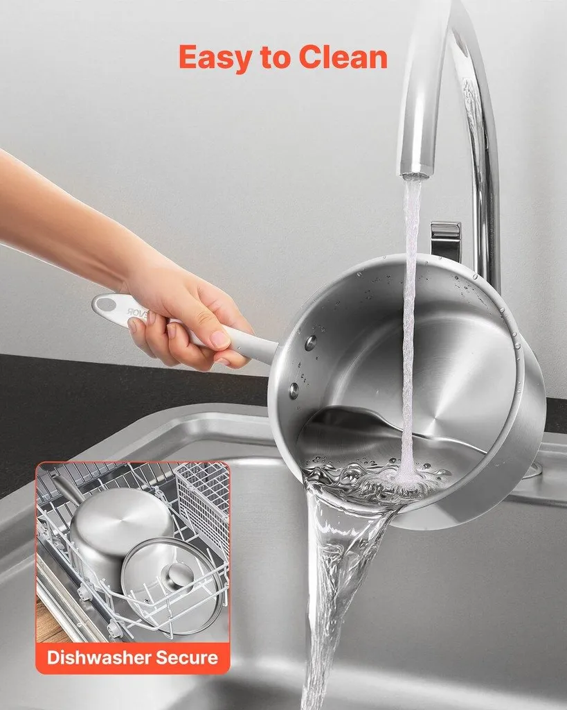 Casserole inox antiadhésive multifonctionnelle pour plaque à induction