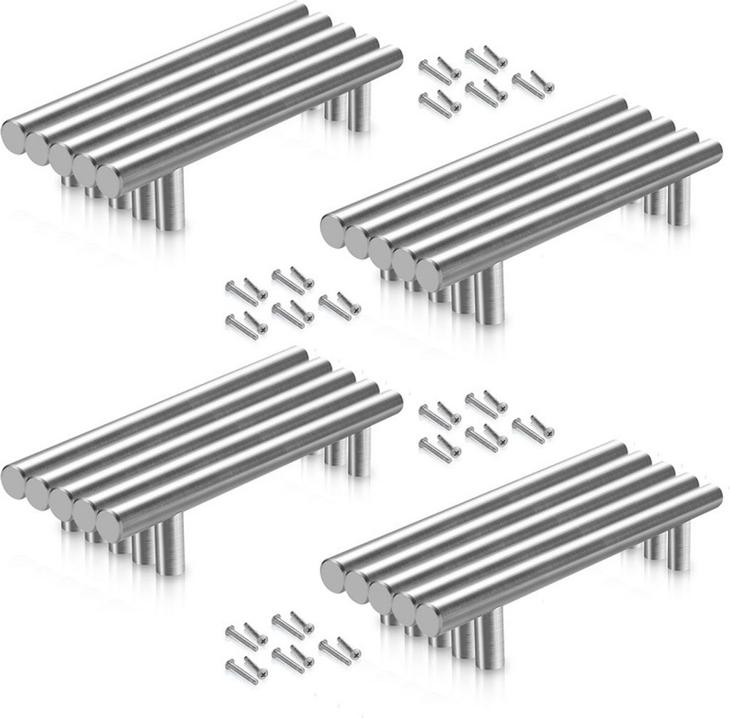 Jayseuw 100 Stück Schrankgriff Möbelgriffe Küchengriffe Türgriff Küchengriff 220x160x12MM