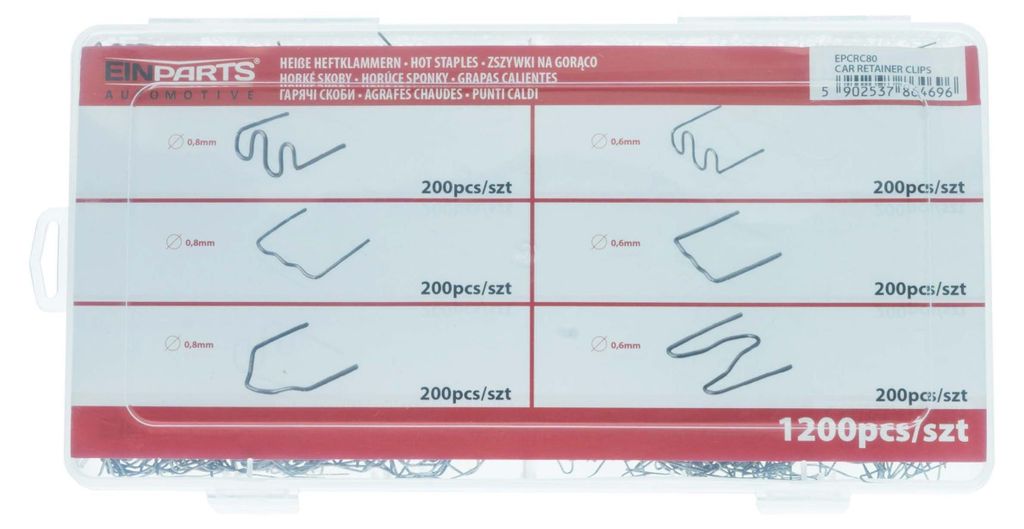 Zaciski do zgrzewarki do plastiku 1200 sztuk Zdjęcie produktu 