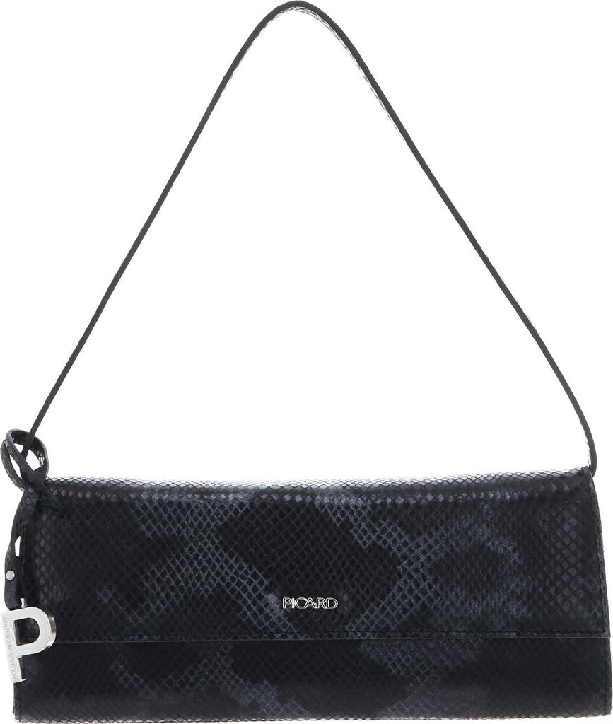PICARD Leder Schultertasche Clutch Auguri Shoulderbag Black schwarz