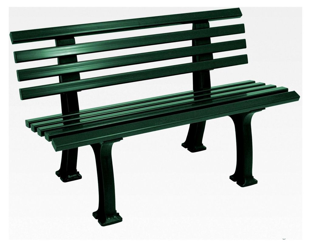 Parkbank Ibiza 2-Sitzer 120 cm, Kunststoff dunkelgrün